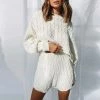 It's Juliet Natalia Two Piece Shorts Set Sweatshirts