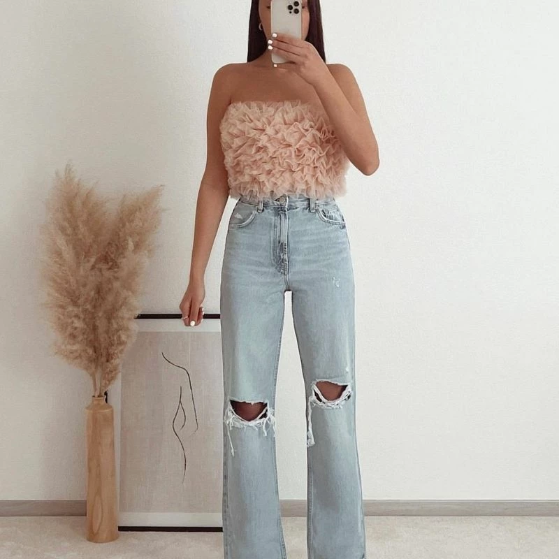 It's Juliet Pink Crop Top