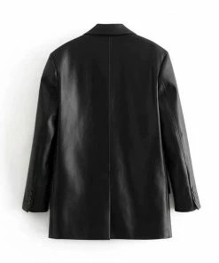 It's Juliet COATS Farah Faux Leather Blazer