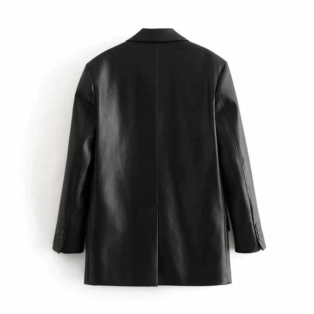 It's Juliet COATS Farah Faux Leather Blazer