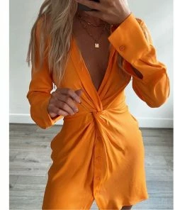 It's Juliet Sigala Orange Mini Dress Midi Dresses