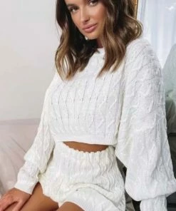 It's Juliet Natalia Two Piece Shorts Set Sweatshirts