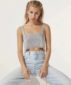 It's Juliet Sloane Rhinestone Top