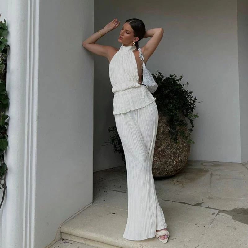 It's Juliet Drunk In Love White Two Piece Set