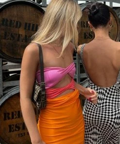 It's Juliet Maxi Patchwork Dress Midi Dresses