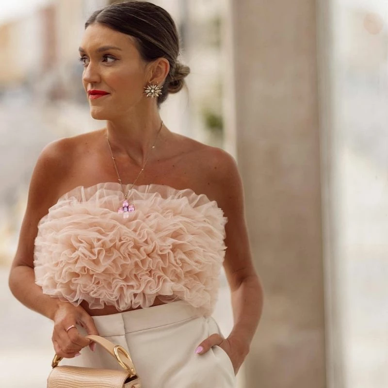 It's Juliet Pink Crop Top