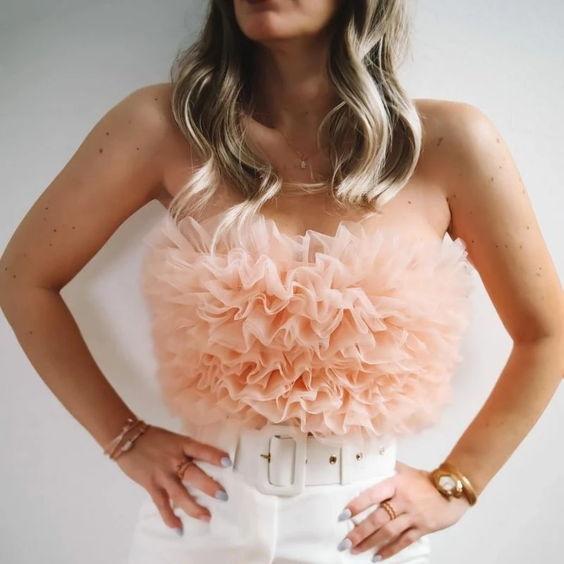 It's Juliet Pink Crop Top