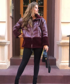 It's Juliet COATS Camilla Shearling Jacket