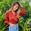 It's Juliet TOPS Ella Satin Blouse