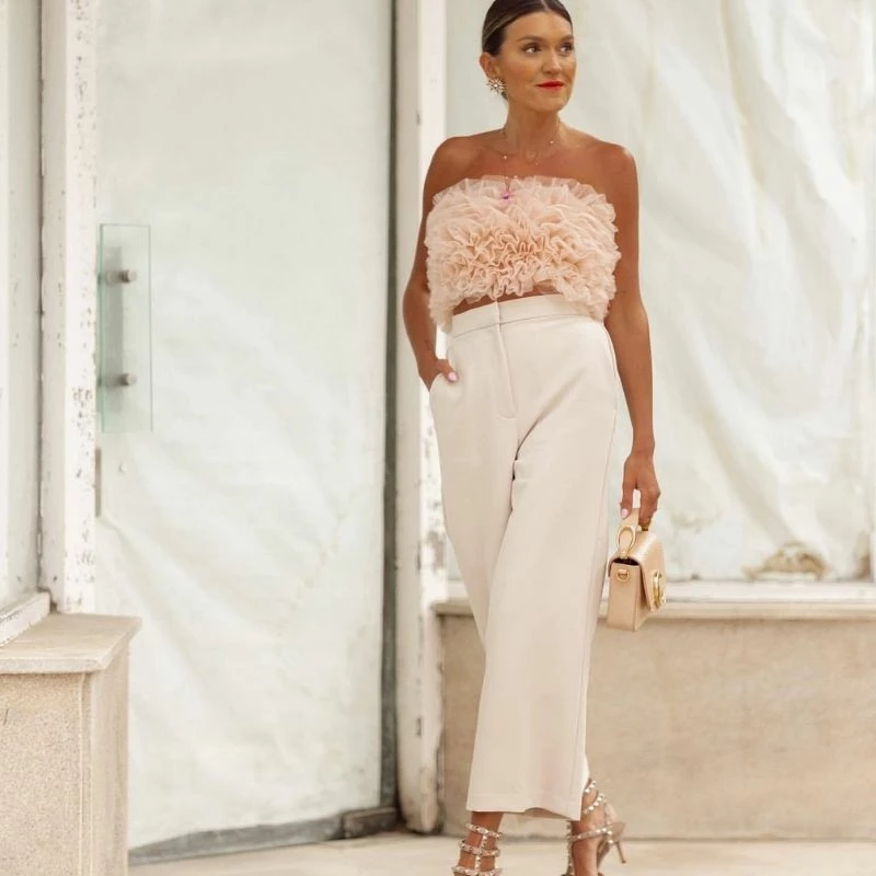 It's Juliet Pink Crop Top