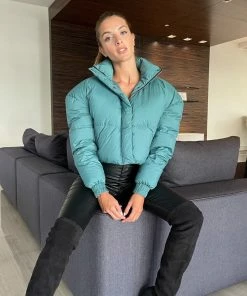 It's Juliet Chicago Cropped Puffer Jacket