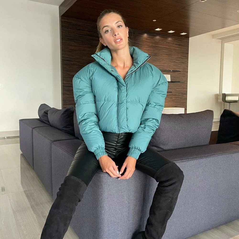 It's Juliet Chicago Cropped Puffer Jacket