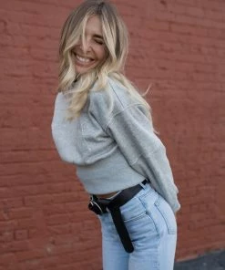 It's Juliet Fallon Puff Sleeve Sweater TOPS