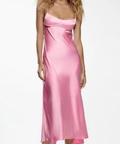 It's Juliet Maxi Dresses Pink Me Satin Dress