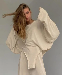 It's Juliet Callie Loose Long Sleeve Shirt TOPS