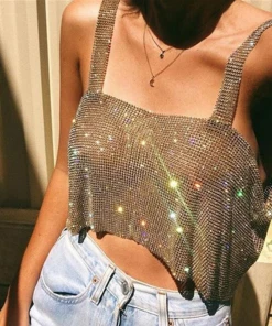 It's Juliet Sloane Rhinestone Top