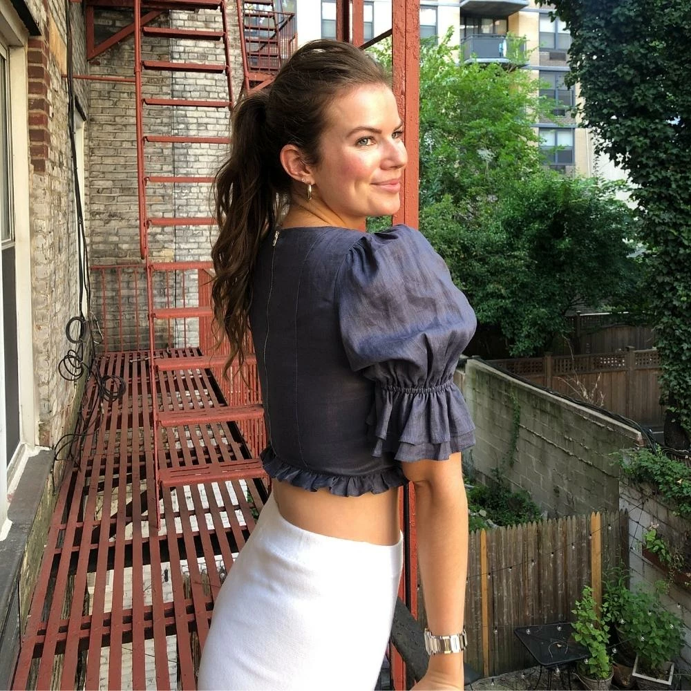 It's Juliet Emma Linen Top