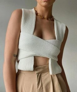 It's Juliet Birdie Knitted Crop Top TOPS