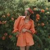 It's Juliet Gigi Orange Shorts Set